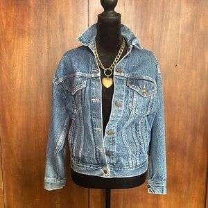 60s Vintage Orange Tab Levis Denim Jacket